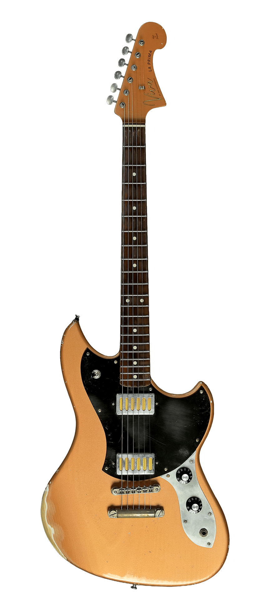 Viva La Prima -offset-kitara, käsintehty GAS Guitarworksin pajalla Tampereella